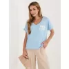 Dámské triko RELEVANCE RV-BZ-A1258.00 LIGHT BLUE