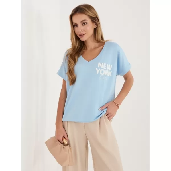  Dámské triko RELEVANCE RV-BZ-A1258.00 LIGHT BLUE 