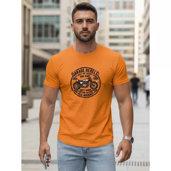 Pánské triko DSTREET ORANŽOVÁ 