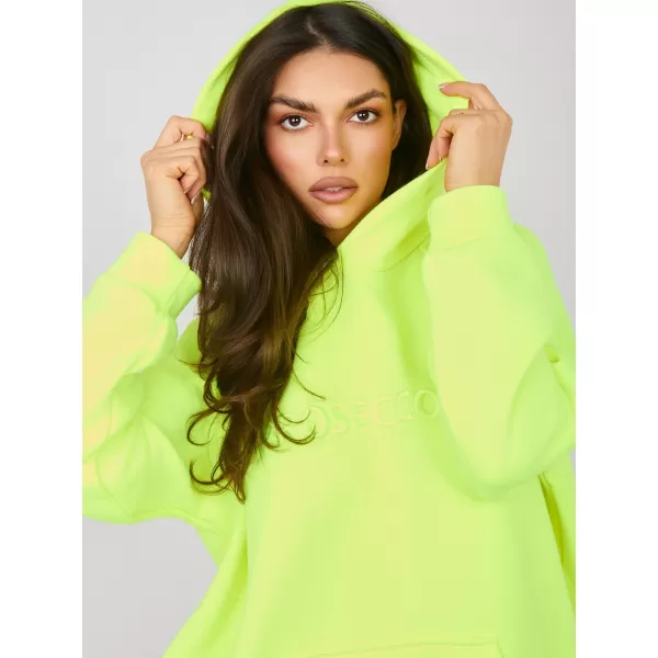  Dámská mikina RUE PARIS RV-BL-A1034.30 FLUO YELLOW 