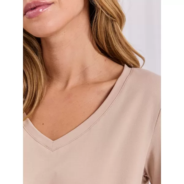  Dámské tričko RUE PARIS RV-TS-A1095.33 BEIGE 