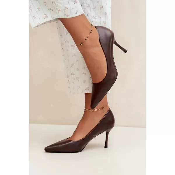  Dámské lodičky BOTO D-1295 BROWN 