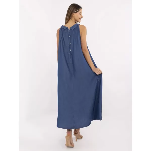  Dámské šaty ITALY MODA DHJ-SK-A7969.89 DARK BLUE 