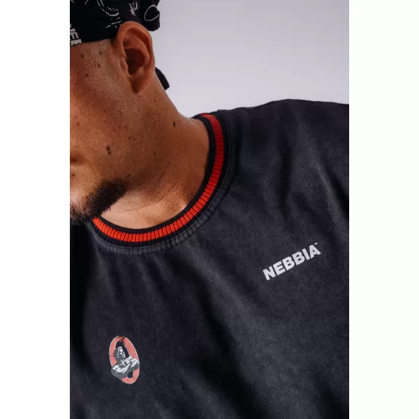  Pánské tílka NEBBIA OLYMPIA MUSCLE COVER 947 BLACK 