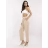 Dámské kalhoty ITALY MODA DHJ-SP-20523.66P LIGHT BEIGE