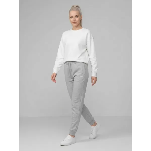  Dámské kalhoty 4F 4FWMM00TTROF1659 COLD LIGHT GREY MELANGE 