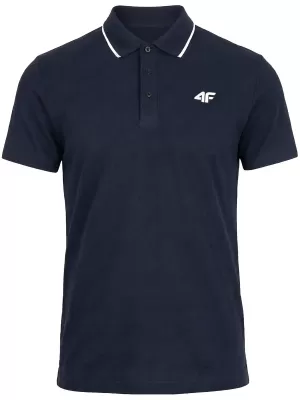 Pánské triko s límečkem 4F 4FWMM00TPTSM0773 NAVY