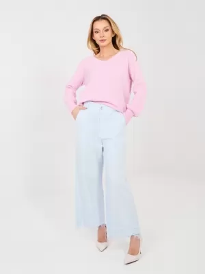 Dámské kalhoty RUE PARIS IT-SP-FL9995.57 LIGHT BLUE