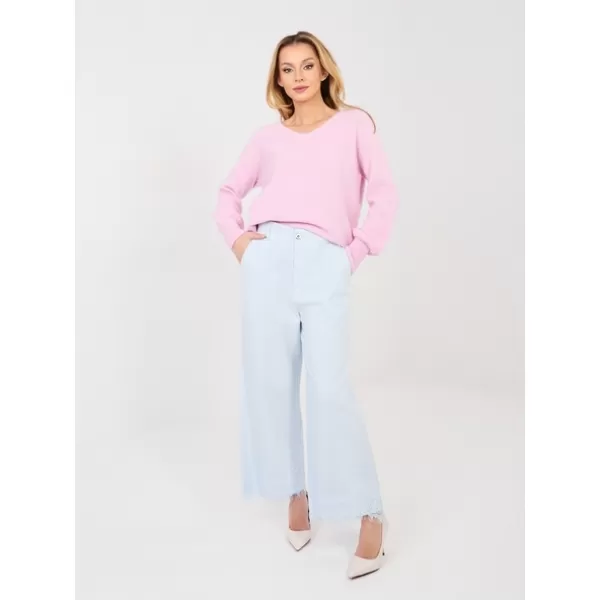  Dámské kalhoty RUE PARIS IT-SP-FL9995.57 LIGHT BLUE 