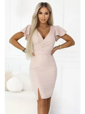 Dámské šaty NUMOCO NINA 479-13 BÉŽOVÁ