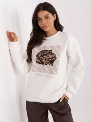 Dámská mikina ITALY MODA MI-BL-4216.15 ECRU