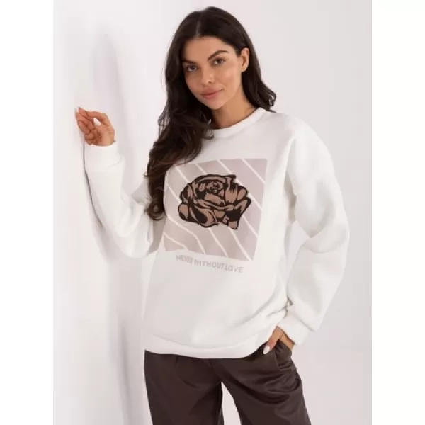  Dámská mikina ITALY MODA MI-BL-4216.15 ECRU 