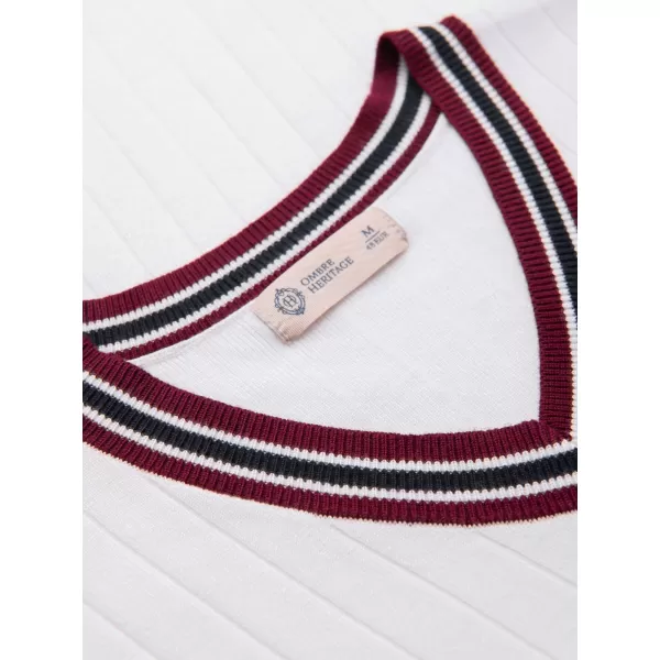  Pánské triko OMBRE OM-TSCT-0266 WHITE 