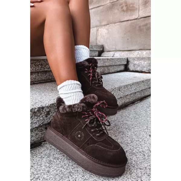  Dámské sněhule BIG STAR SHOES UU274312 CHOCOLATE 