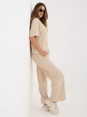 Dámské kalhoty FACTORY PRICE IT-SP-97280.60 BEIGE
