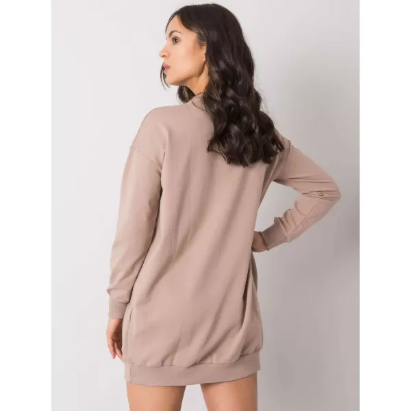  Dámské šaty RUE PARIS RV-SK-7332.65 DARK BEIGE 