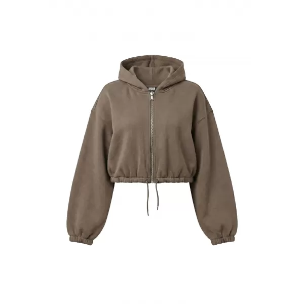  Dámská mikina URBAN CLASSICS TB8635-23646 DEEP TAUPE 