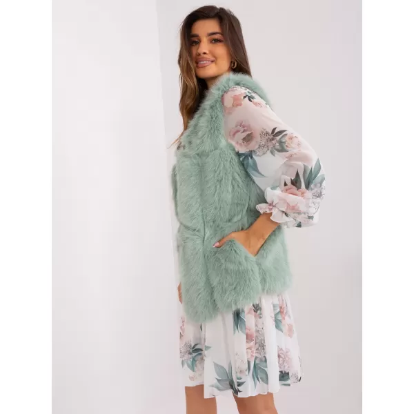  Dámská vesta WOOL FASHION ITALIA AT-KZ-2375.00P PISTACHIO 