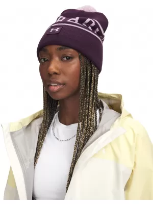 Pánská čepice UNDER ARMOUR M HALFTIME POM BEANIE 1386634-526 FIALOVÁ