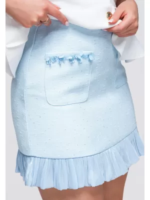 Dámská sukně OMBRE OW-GL-E0010 BLUE