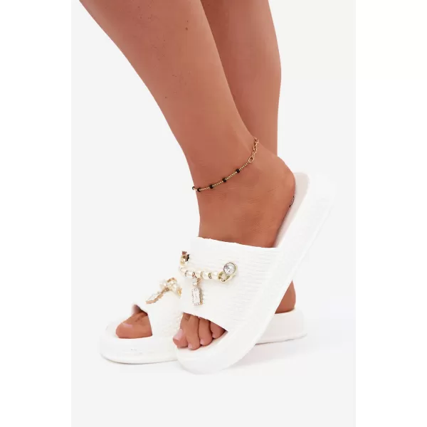  Dámské pantofle BOTO 56160 WHITE 