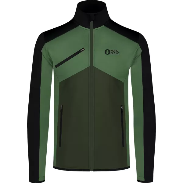  Pánská powerfleece mikina NORDBLANC CUSP NBSFM8334 ZELENÁ 