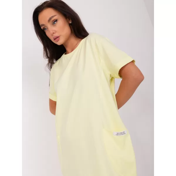  Dámské šaty RUE PARIS RV-SK-8724-1.91 BRIGHT YELLOW 