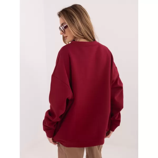  Dámská mikina RUE PARIS RV-BL-A1036.47 BURGUNDY 
