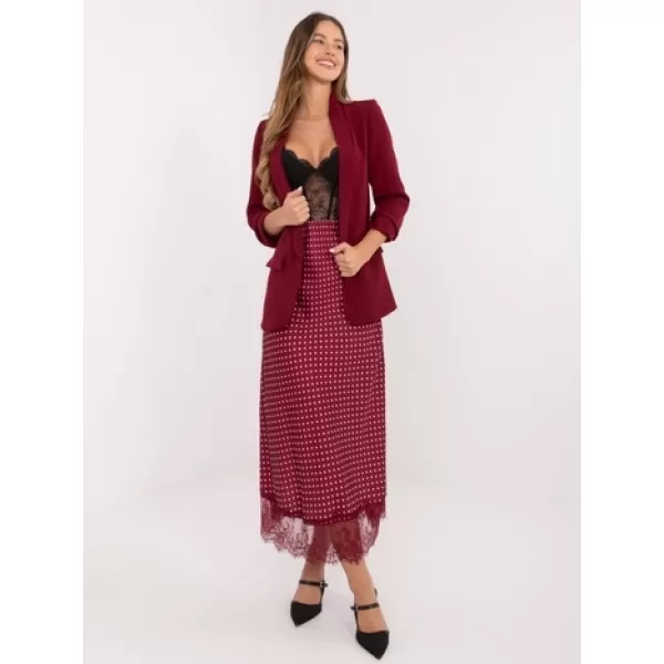  Dámská sukně RUE PARIS MI-SD-4213.52 BURGUNDY 