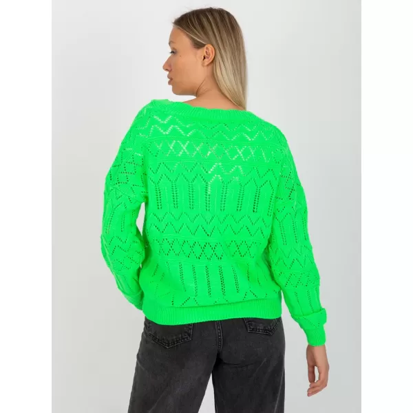  Dámský svetr RUE PARIS LC-SW-8022.04P FLUO GREEN 