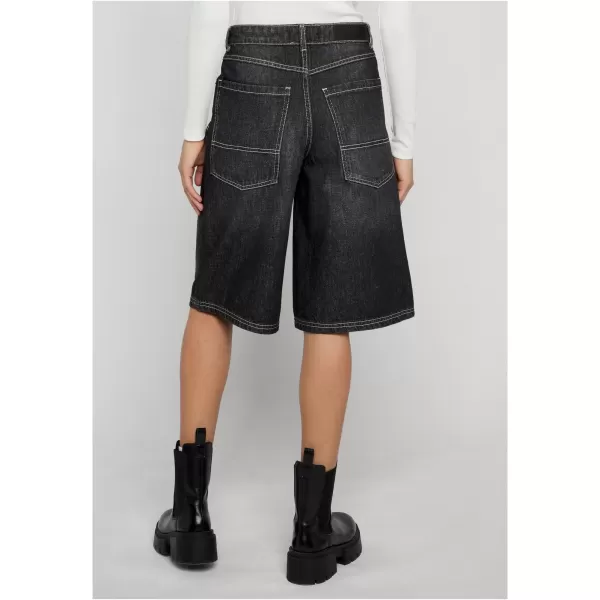  Dámské kalhoty URBAN CLASSICS TB8192 BLACK WASHED 