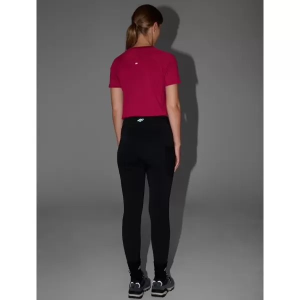  Dámské legíny 4F 4FWAW25TFTIF373 DEEP BLACK 