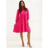 Dámské šaty RUE PARIS RV-SK-5832.18X FUCHSIA