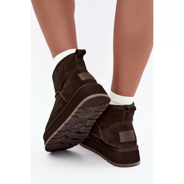  Dámské boty BIG STAR SHOES UU274678 BROWN/BEIGE 