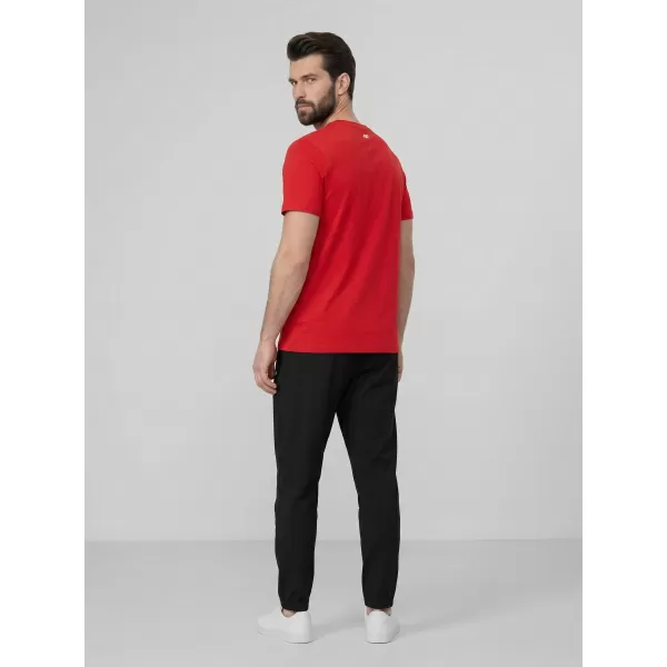  Pánské triko 4F 4FWMM00TTSHM3341 RED 