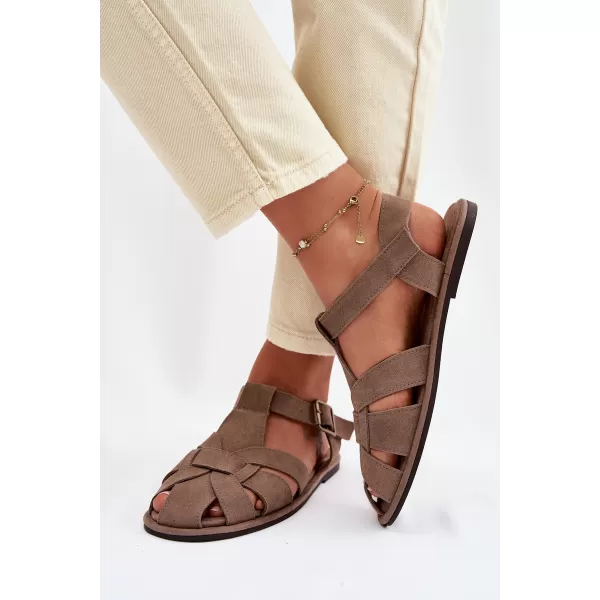  Dámské sandály BIG STAR SHOES TT274250 BEIGE 