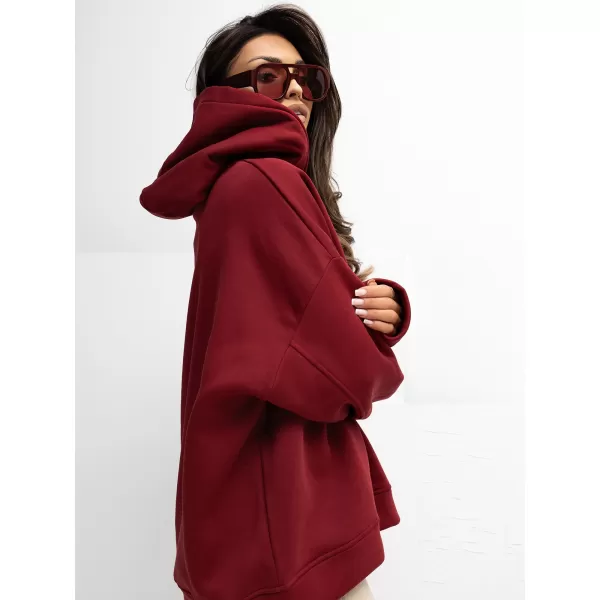  Dámská mikina RUE PARIS RV-BL-A1039.22 BURGUNDY 