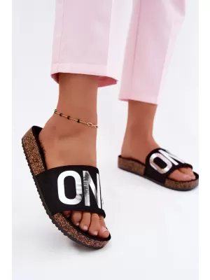 Dámské pantofle VINCEZA 22-2217 BLACK