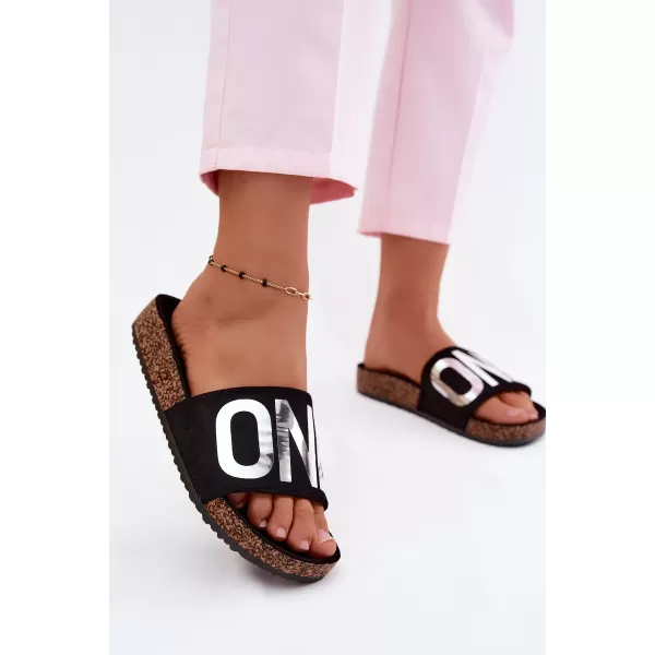  Dámské pantofle VINCEZA 22-2217 BLACK 