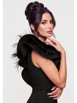 Dámské šaty LARICA LA-OM-DLR451 BLACK
