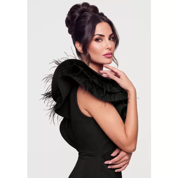  Dámské šaty LARICA LA-OM-DLR451 BLACK 