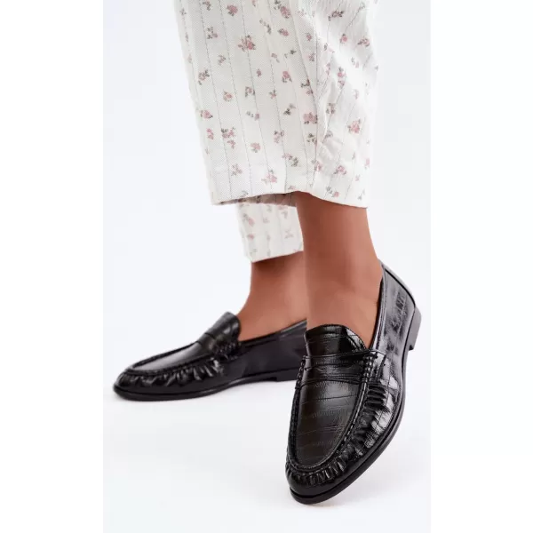  Dámské mokasíny BOTO THS-170 BLACK 