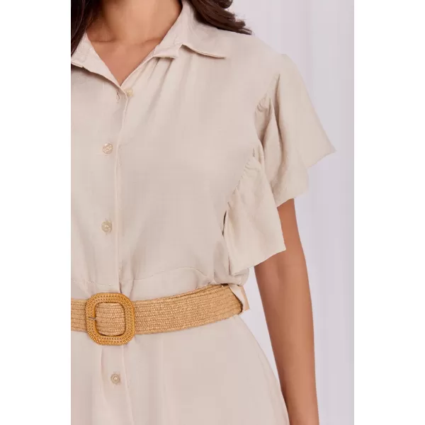  Dámské šaty ITALY MODA MI-SK-82970.86 LIGHT BEIGE 