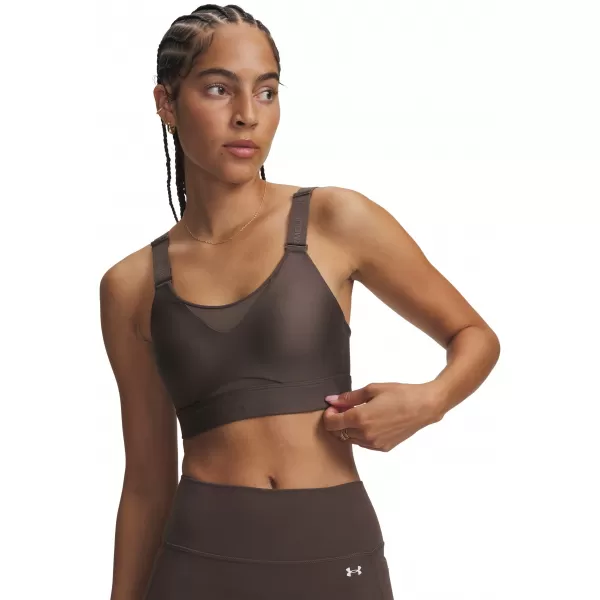  Dámská podprsenka UNDER ARMOUR INFINITY HIGH 2.0 BRA 1384112-201 HNĚDÁ 
