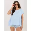 Dámská halenka ITALY MODA IT-BZ-FL10332.80 LIGHT BLUE