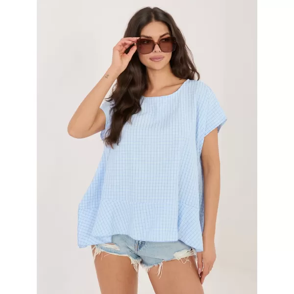  Dámská halenka ITALY MODA IT-BZ-FL10332.80 LIGHT BLUE 