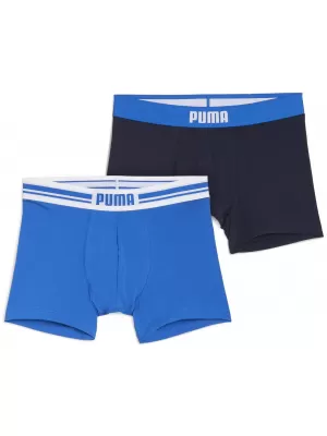Pánské boxerky PUMA MEN EVERYDAY PLACED LOGO BOXER 2P 93847603 BLUE COMBO