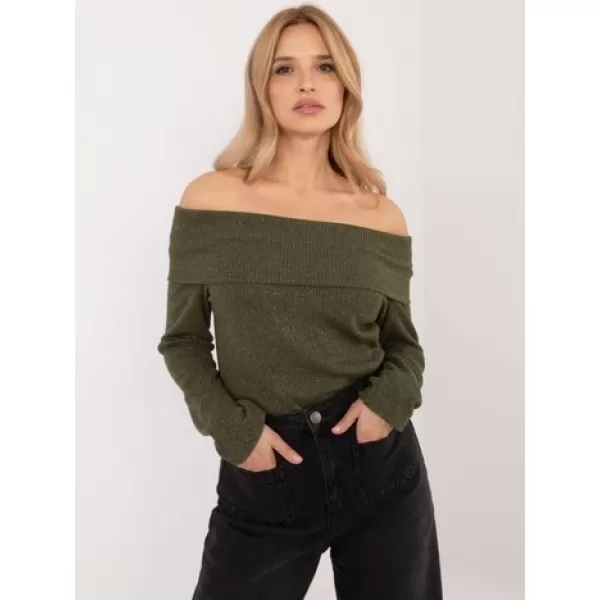  Dámský svetr ITALY MODA DHJ-SW-A2449.33 KHAKI 