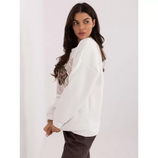  Dámská mikina ITALY MODA MI-BL-4216.15 ECRU 