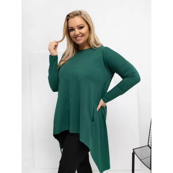  Dámská halenka RELEVANCE RV-BZ-7054-1.06 DARK GREEN 
